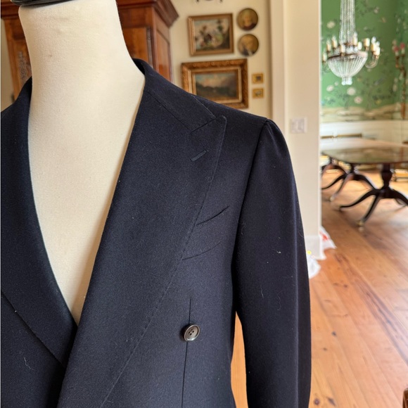 Full double breasted blue Suitsupply suit wool with pants like new!! - Picture 2 of 4